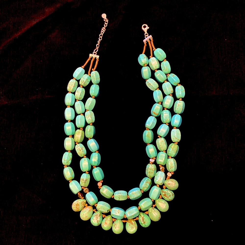 🔥🔥 STATEMENT PIECE! Silpada Drops of the Ocean Necklace. 18”-20”. NWT